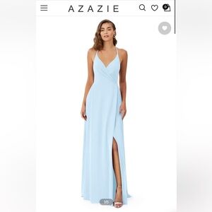 Azazie Davis Sky Blue Bridesmaid Dress